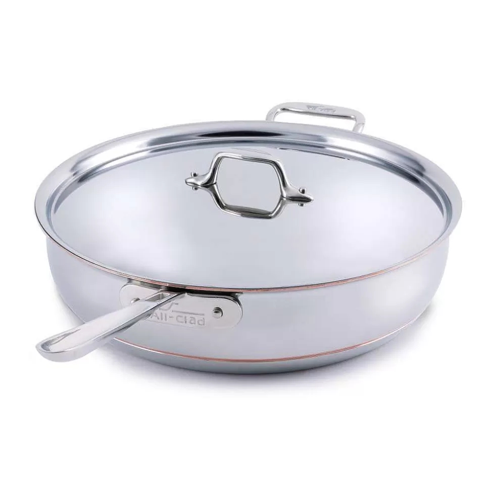 All-Clad Saute Pans<Copper Core 5-Ply Bonded Cookware, Essential Pan, 6 Quart