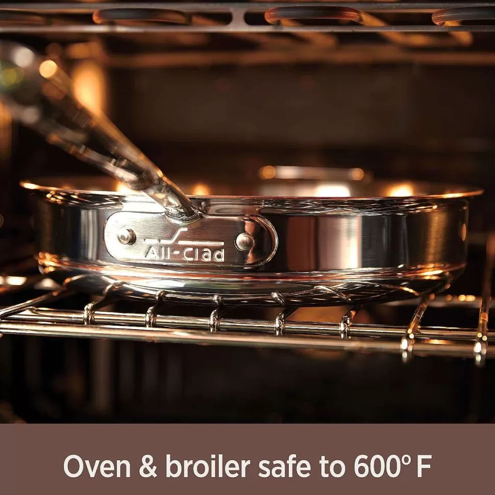 All-Clad Saute Pans<Copper Core 5-Ply Bonded Cookware, Essential Pan, 6 Quart