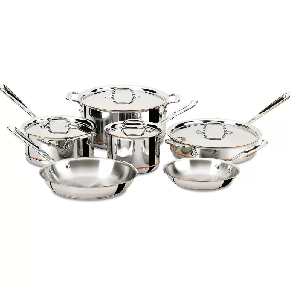 All-Clad Cookware Sets<Copper Core 5-Ply Bonded Cookware Set, 10 Piece Set