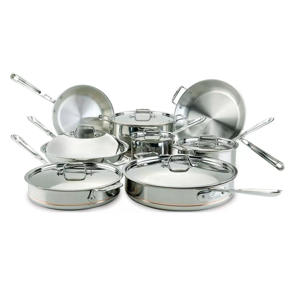 All-Clad Cookware Sets<Copper Core 5-Ply Bonded Cookware Set, 14 Piece Set