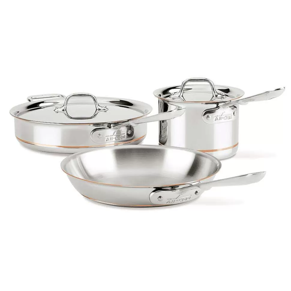 All-Clad Cookware Sets<Copper Core 5-Ply Bonded Cookware Set, 5 Piece