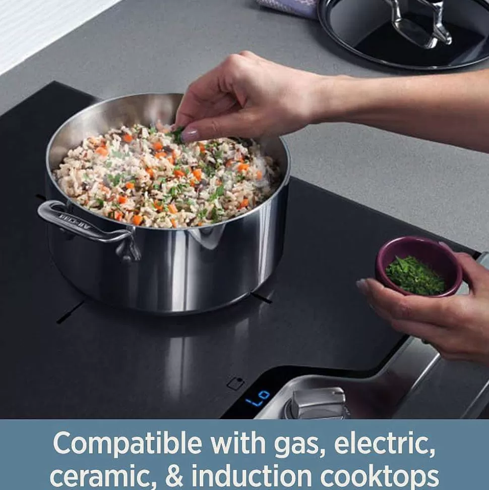 All-Clad Fry Pans & Skillets<D3 Stainless 3-Ply Bonded Cookware, 50Th Anniversary Skillet, 7.5 Inch