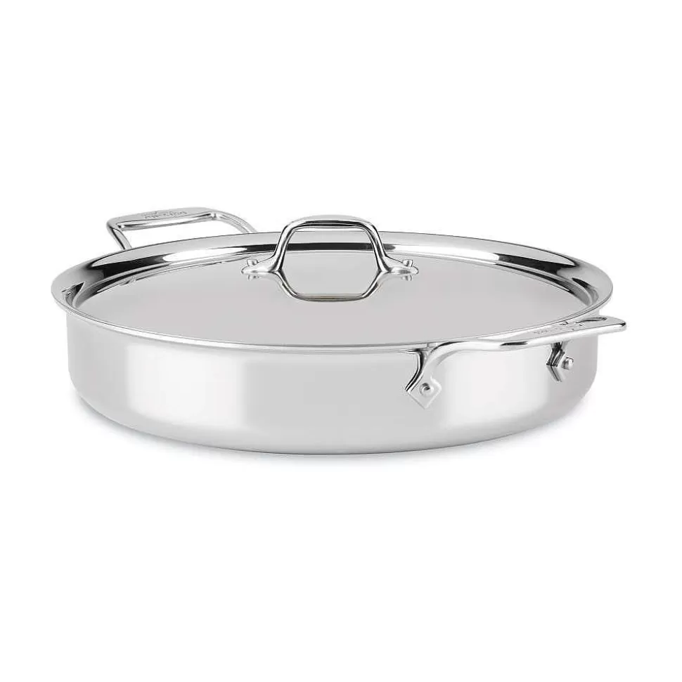 All-Clad Saute Pans<D3 Stainless 3-Ply Bonded Cookware, Mother Of All Pans With Lid, 6 Quart