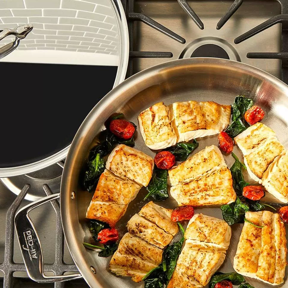 All-Clad Saute Pans<D3 Stainless 3-Ply Bonded Cookware, Mother Of All Pans With Lid, 6 Quart
