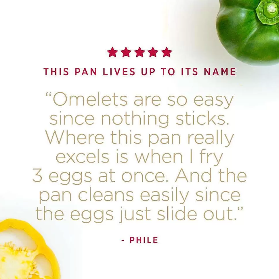 All-Clad Fry Pans & Skillets<D3 Stainless 3-Ply Bonded Cookware, Nonstick Egg Perfect Pan, 9 Inch