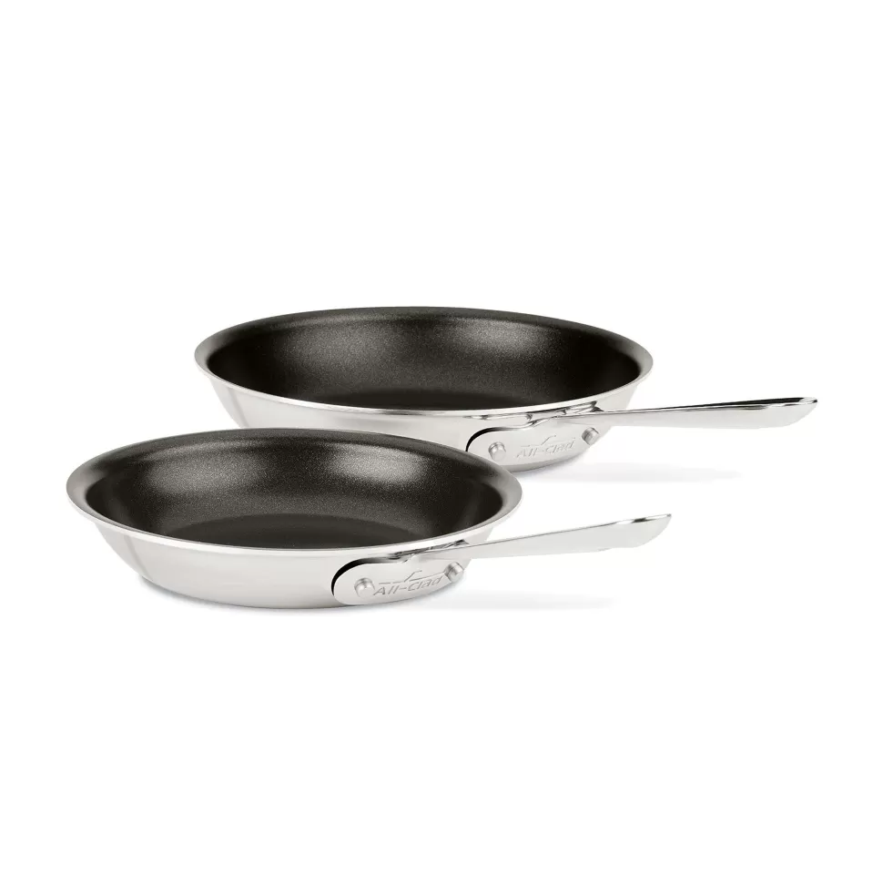 All-Clad Mother'S Day<D3 Stainless 3-Ply Bonded Cookware Set, Nonstick 2 Piece Fry Pan Set, 8 & 10 Inch