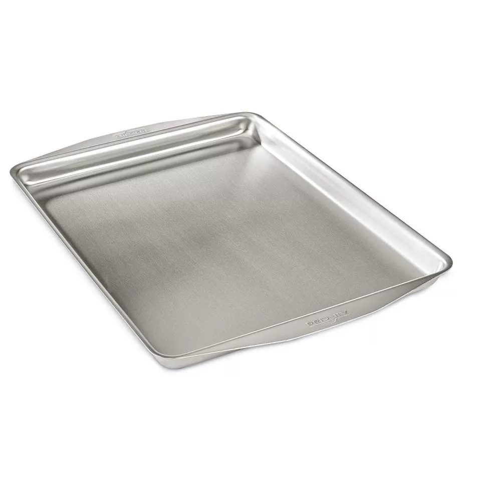 All-Clad Jelly Roll Pans<D3 Stainless 3-Ply Bonded Ovenware, Jelly Roll Pan, 12 X 15 Inch