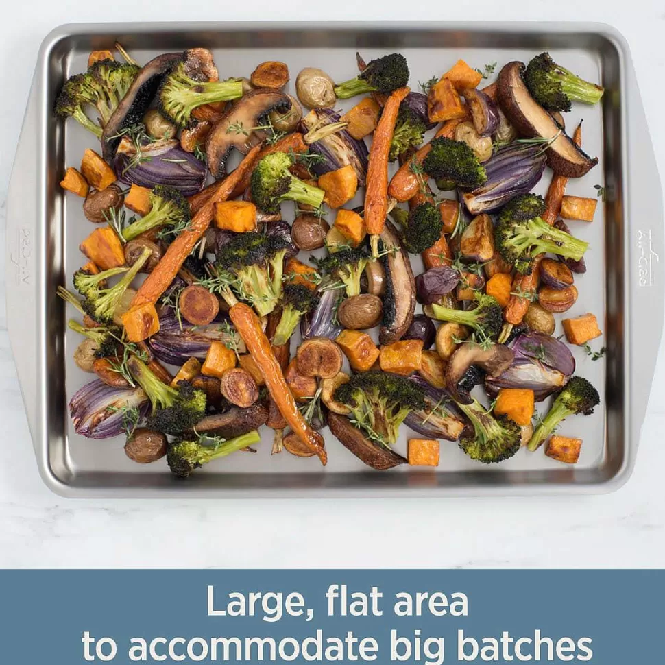 All-Clad Jelly Roll Pans<D3 Stainless 3-Ply Bonded Ovenware, Jelly Roll Pan, 12 X 15 Inch
