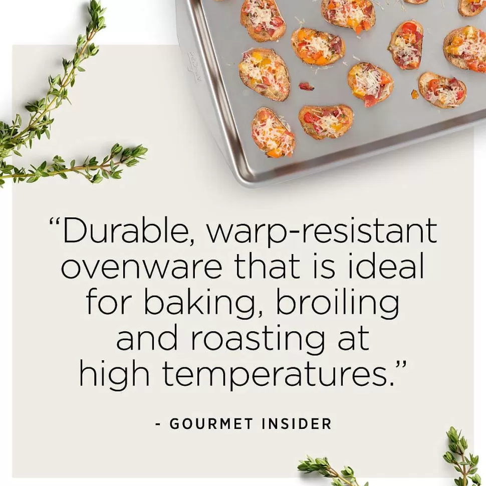 All-Clad Jelly Roll Pans<D3 Stainless 3-Ply Bonded Ovenware, Jelly Roll Pan, 12 X 15 Inch