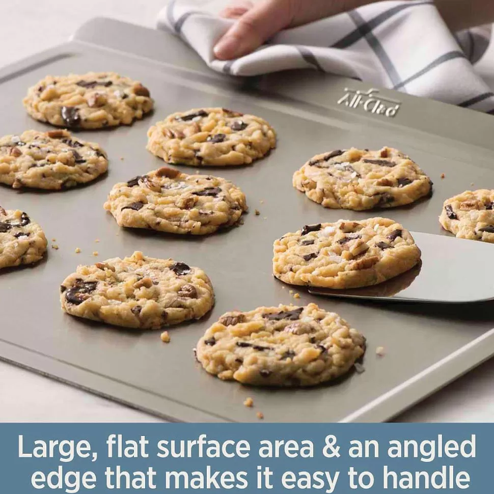 All-Clad Roasting Sheets<D3 Stainless 3-Ply Bonded Ovenware, Roasting Sheet, 10 X 14 Inch
