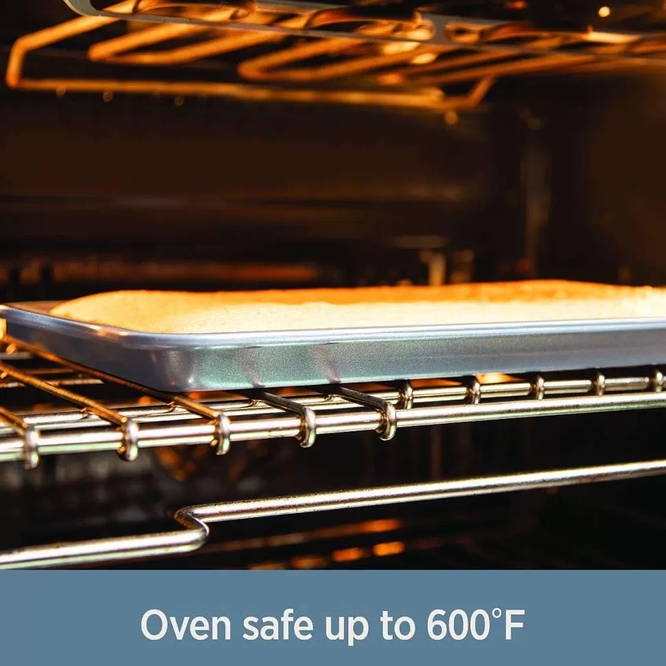 All-Clad Roasting Sheets<D3 Stainless 3-Ply Bonded Ovenware, Roasting Sheet, 10 X 14 Inch