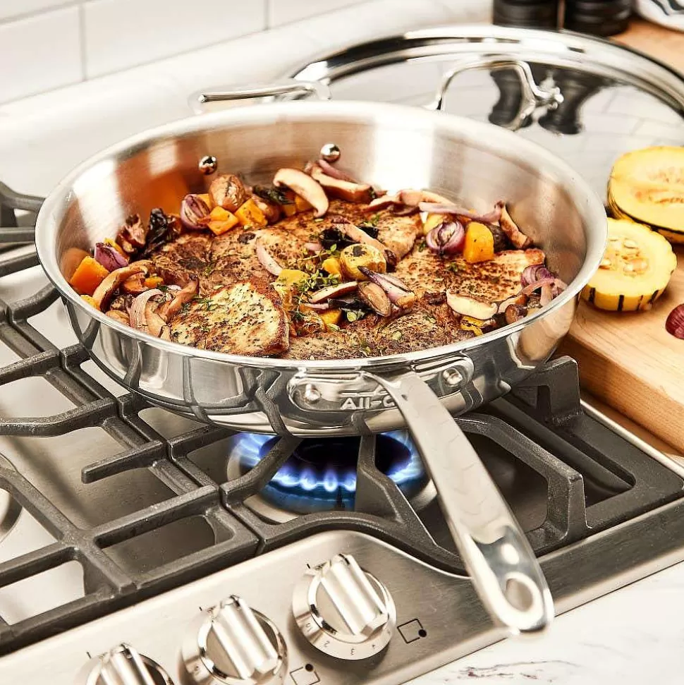 All-Clad Cookware Sets<D3 Stainless Everyday, 10 Piece Pots And Pans Cookware Set