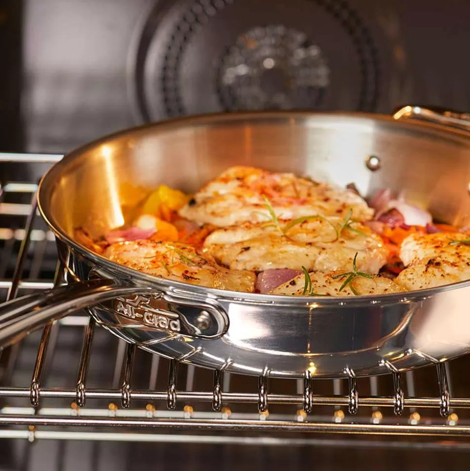 All-Clad Cookware Sets<D3 Stainless Everyday, 7 Piece Pots And Pans Cookware Set