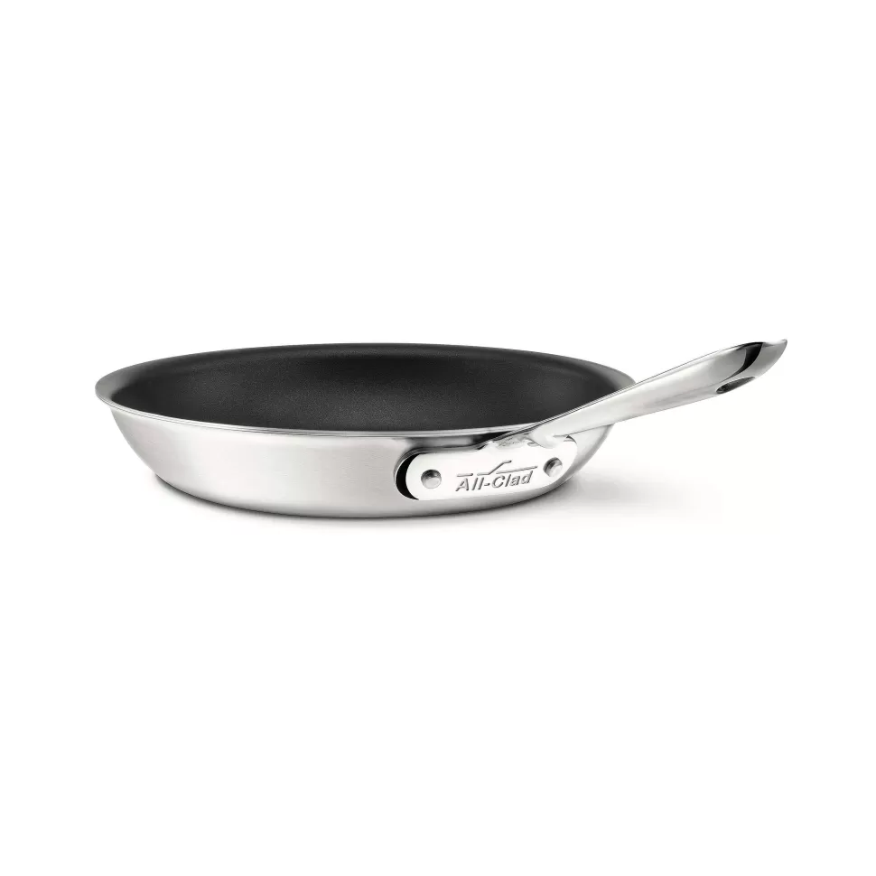 All-Clad Fry Pans & Skillets<D5 Stainless Brushed 5-Ply Bonded Cookware, Nonstick Fry Pan, 10 Inch