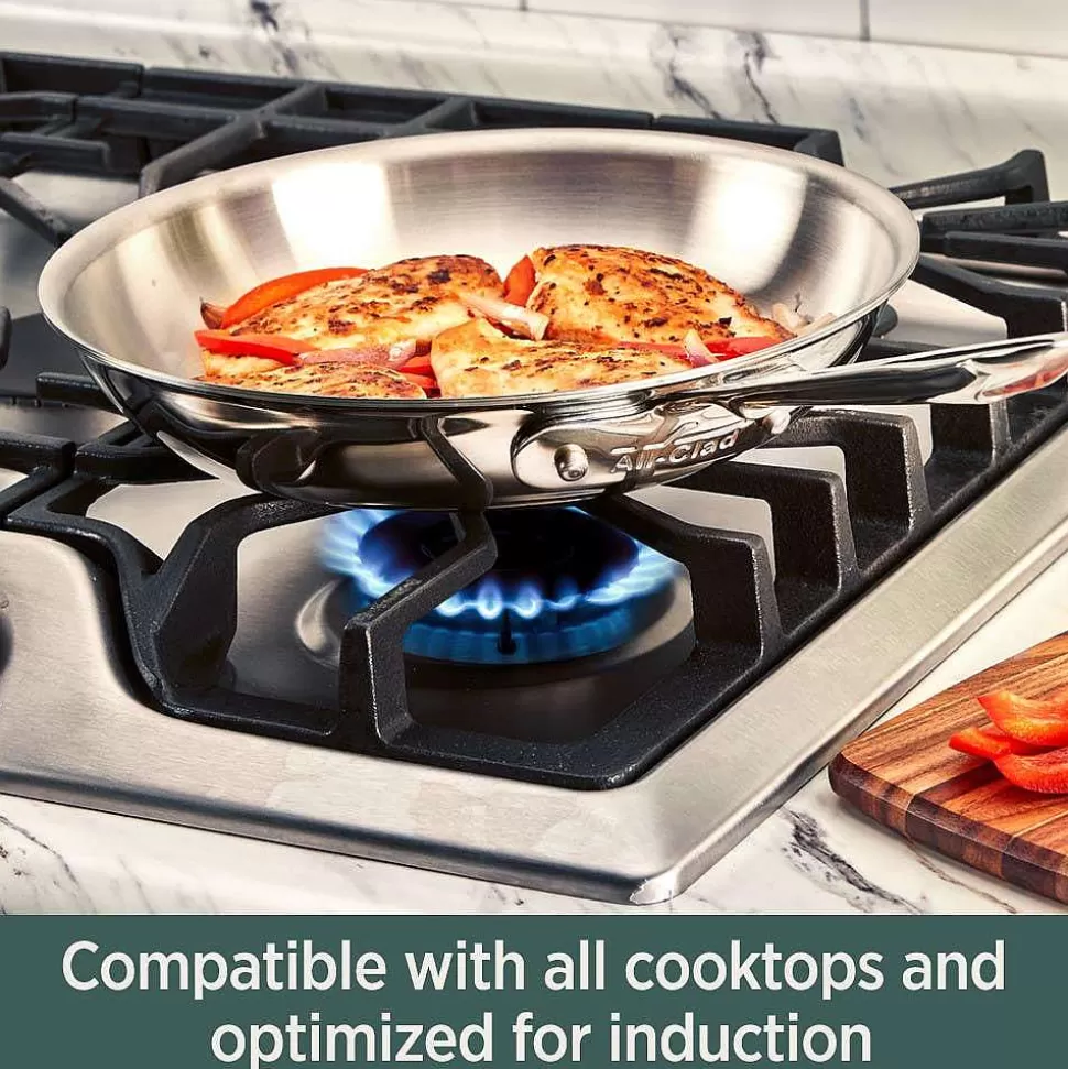 All-Clad Fry Pans & Skillets<D5 Stainless Polished 5-Ply Bonded Cookware, Fry Pan, 8 Inch