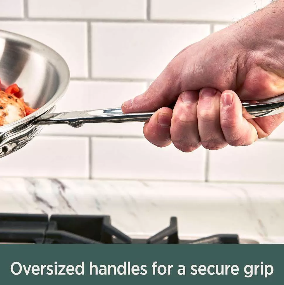 All-Clad Fry Pans & Skillets<D5 Stainless Polished 5-Ply Bonded Cookware, Fry Pan, 8 Inch