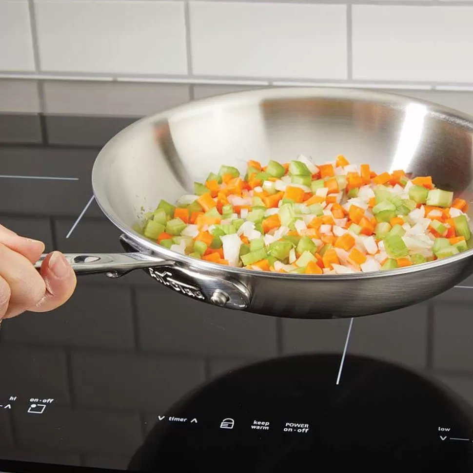 All-Clad Fry Pans & Skillets<D5 Stainless Polished 5-Ply Bonded Cookware Set, 8.5 & 10.5 Inch Deep Skillets
