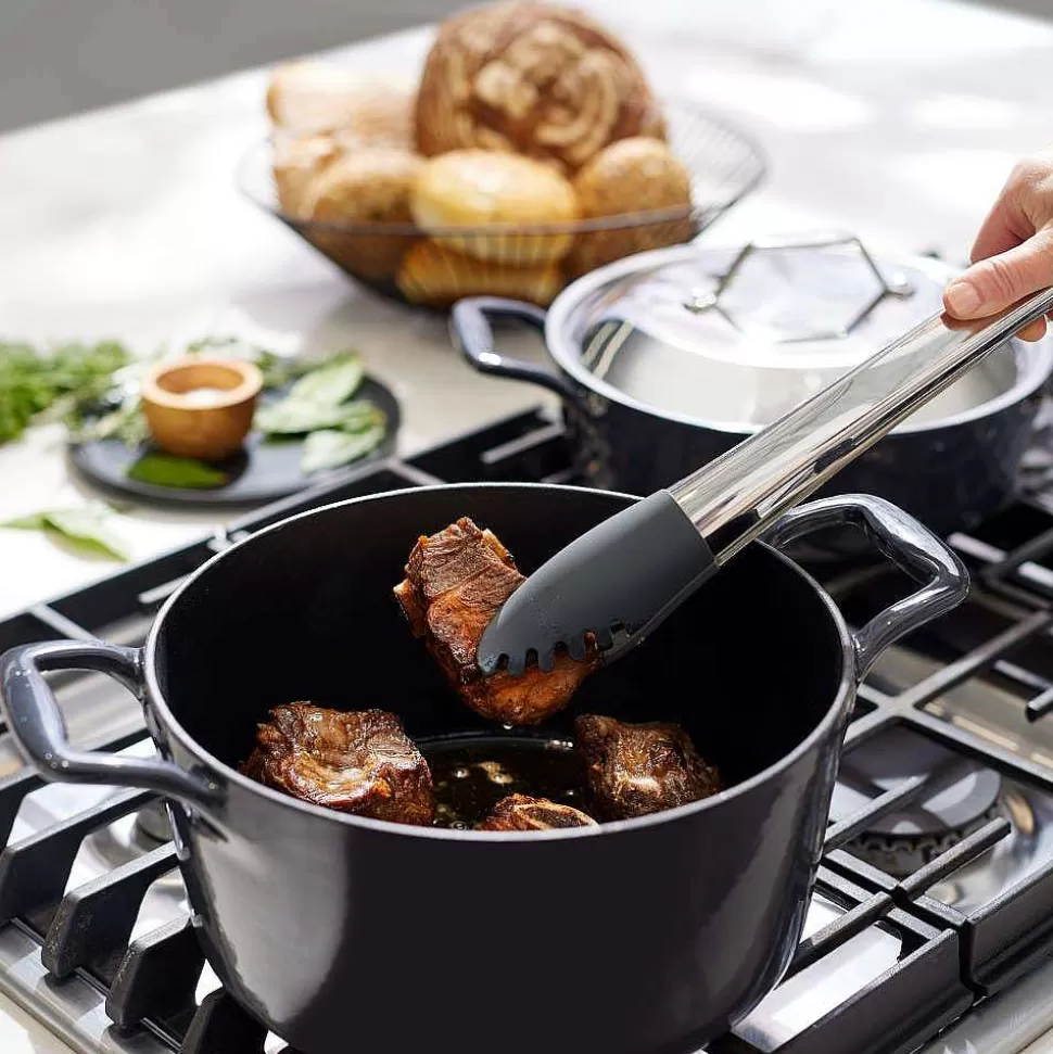 All-Clad Dutch Ovens<Enameled Cast Iron, Dutch Oven With Lid And Acacia Wood Trivet, 6 Quart