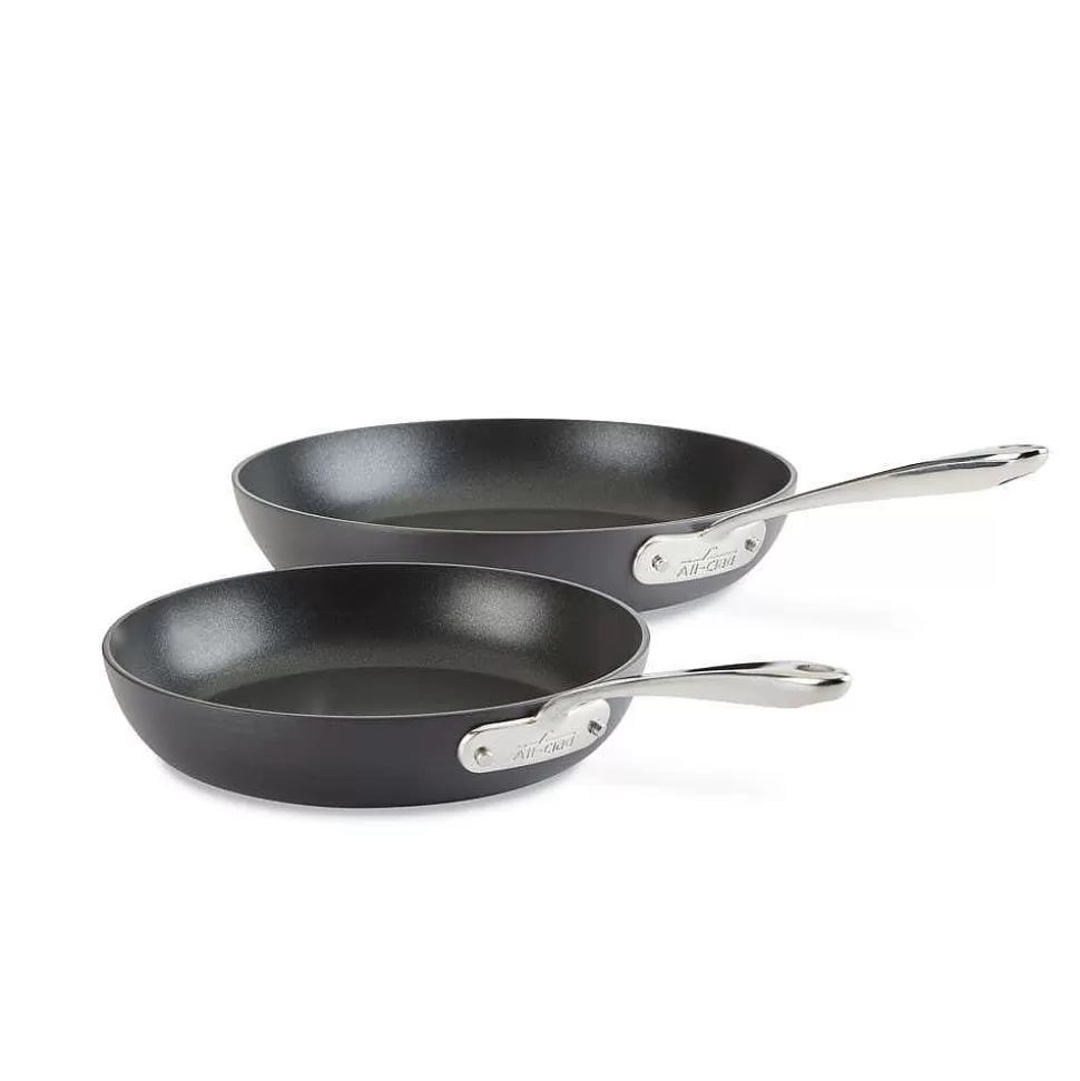 All-Clad Fry Pans & Skillets<Essentials Hard Anodized Nonstick Cookware, 2 Piece Fry Pan Set, 10.5 And 12 Inch