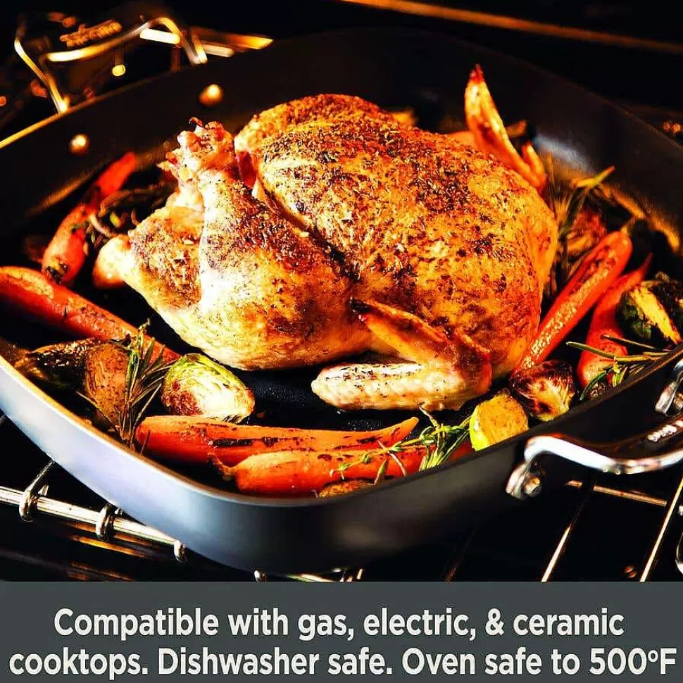 All-Clad Cookware Sets<Essentials Nonstick Cookware Set, 2 Piece Fry & Sauce Pan With Lid Set, 8.5 Inch & 2.5 Quart