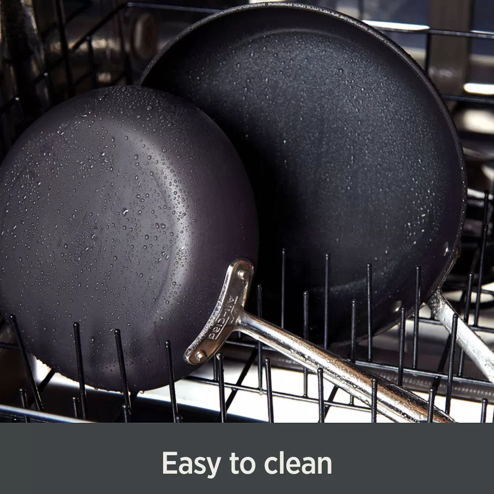 All-Clad Cookware Sets<Essentials Nonstick Cookware Set, 2 Piece Fry & Sauce Pan With Lid Set, 8.5 Inch & 2.5 Quart