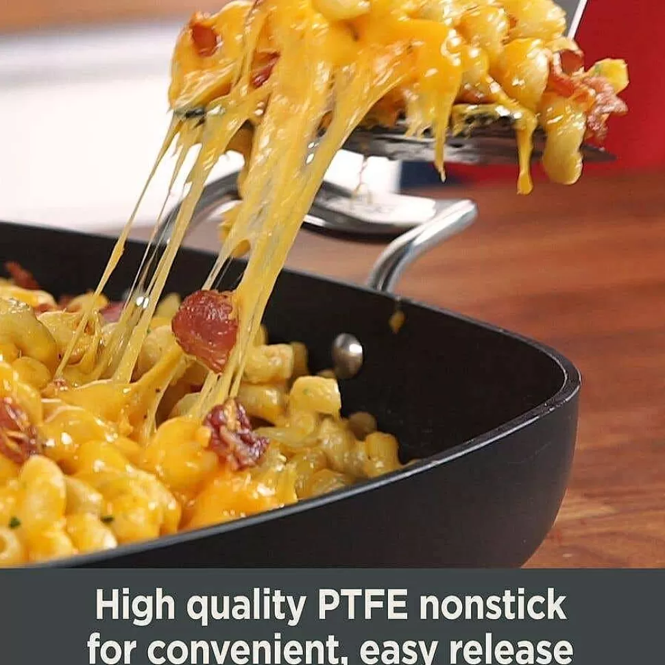 All-Clad Cookware Sets<Essentials Nonstick Cookware Set, 2 Piece Fry & Sauce Pan With Lid Set, 8.5 Inch & 2.5 Quart