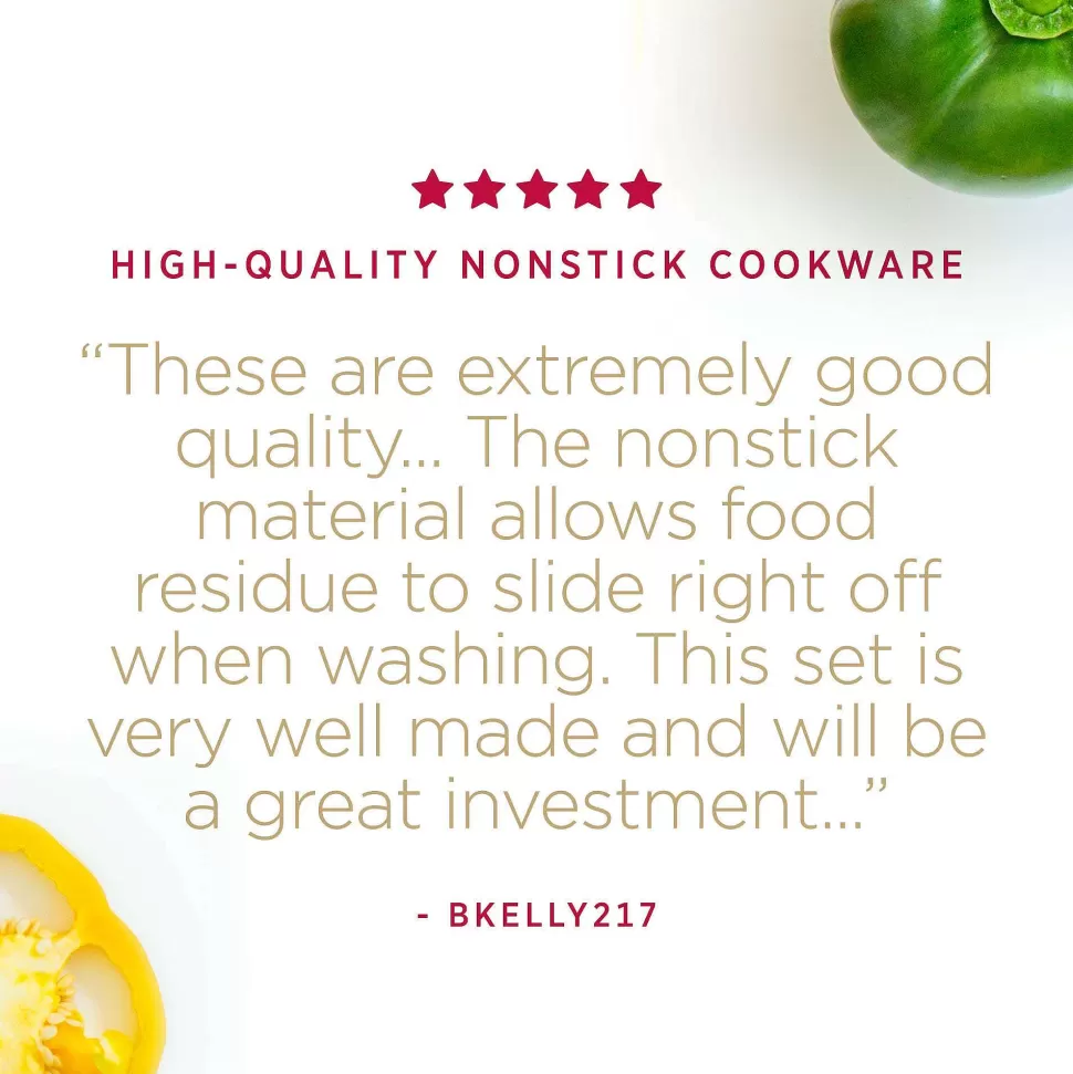 All-Clad Cookware Sets<Essentials Nonstick Cookware Set, 2 Piece Fry & Sauce Pan With Lid Set, 8.5 Inch & 2.5 Quart