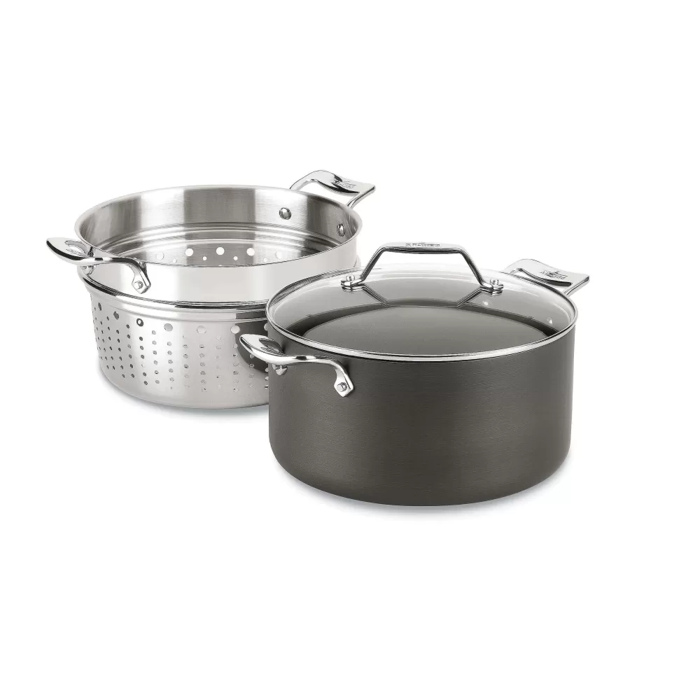 All-Clad Soups & Stockpots<Essentials Nonstick Cookware, Stockpot With Multi-Purpose Insert And Lid, 7 Quart