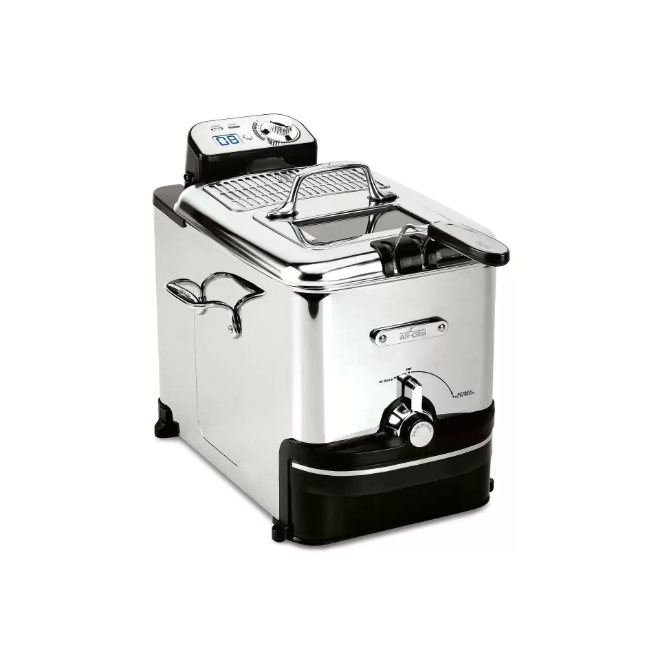 All-Clad Kitchen Electrics<Ez Clean Pro Deep Oil Fryer With Digital Timer And Oil Filtration System, 3.5 Liter