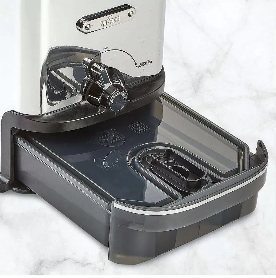 All-Clad Kitchen Electrics<Ez Clean Pro Deep Oil Fryer With Digital Timer And Oil Filtration System, 3.5 Liter