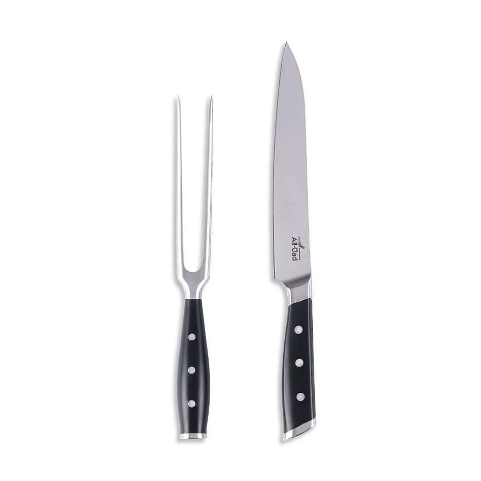 All-Clad Knives<Forged Knives Carving Set, 8 Inch Knife & 6 Inch Fork