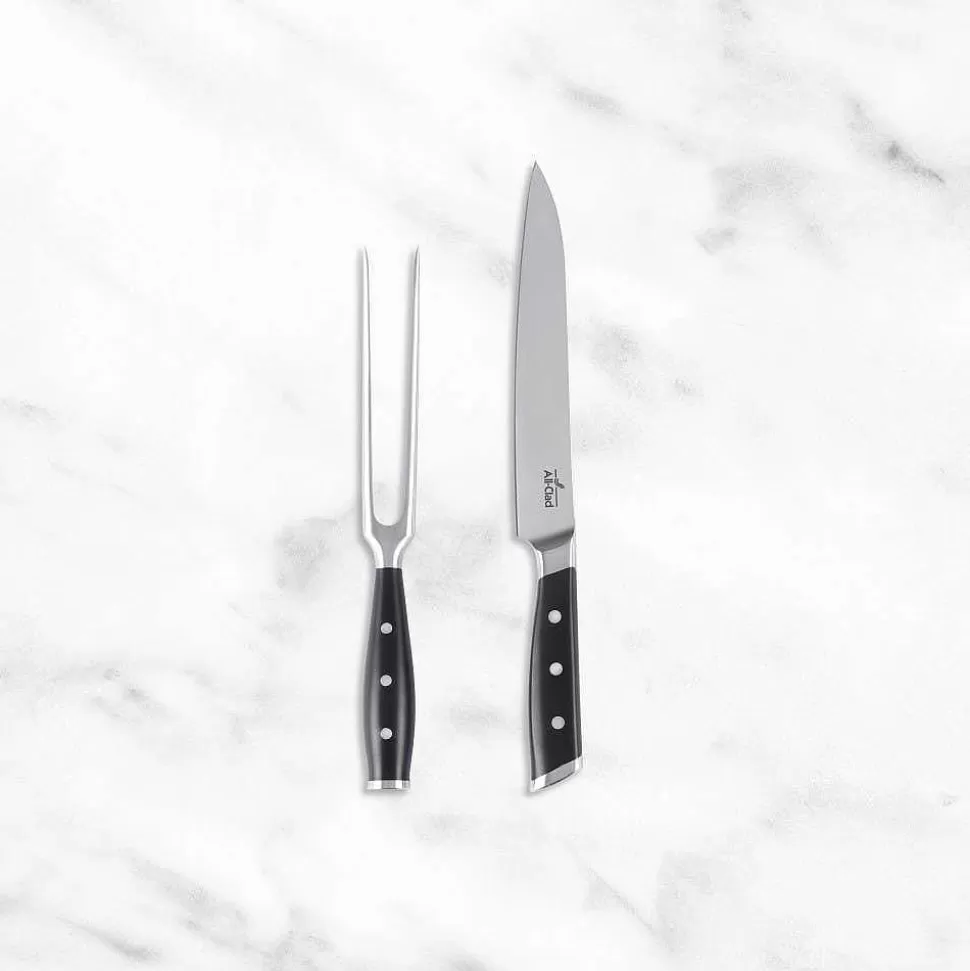 All-Clad Knives<Forged Knives Carving Set, 8 Inch Knife & 6 Inch Fork