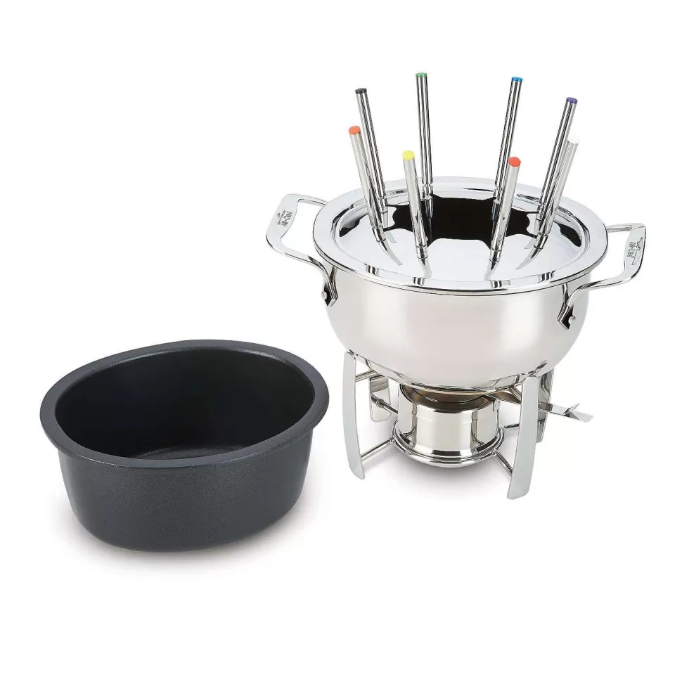 All-Clad Specialty Cookware<Gourmet Accessories, 12 Piece Fondue Set With Stainless Steel Pot And Cast Aluminum Insert