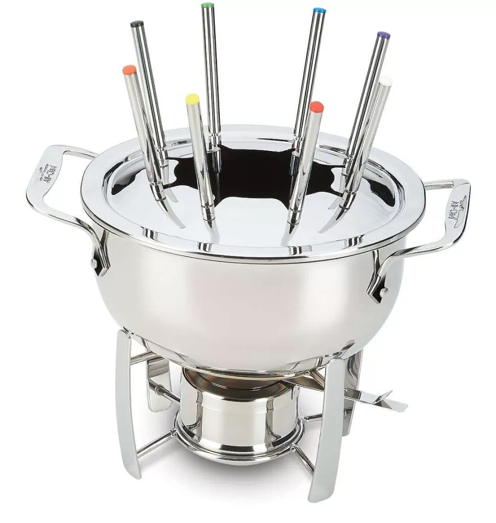All-Clad Specialty Cookware<Gourmet Accessories, 12 Piece Fondue Set With Stainless Steel Pot And Cast Aluminum Insert