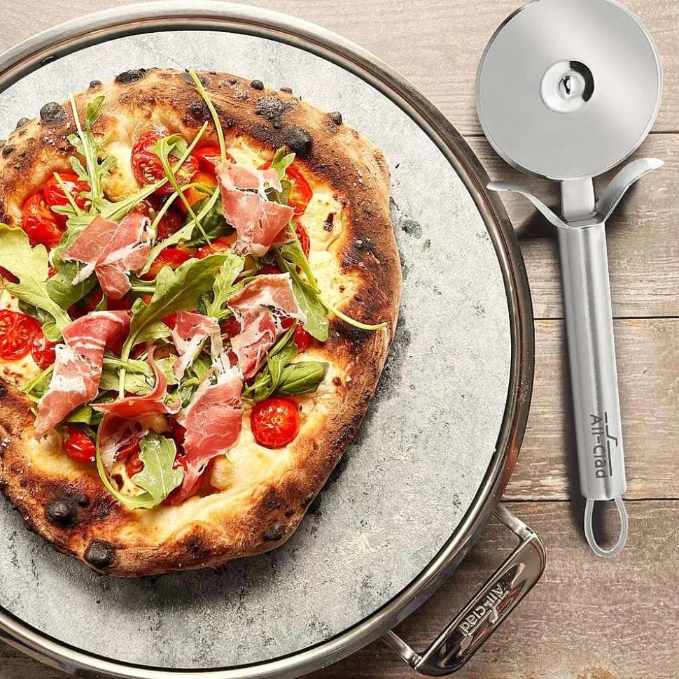 All-Clad Kitchen Accessories<Gourmet Accessories, 13-Inch Pizza Baker Stone With Serving Tray & Pizza Cutter