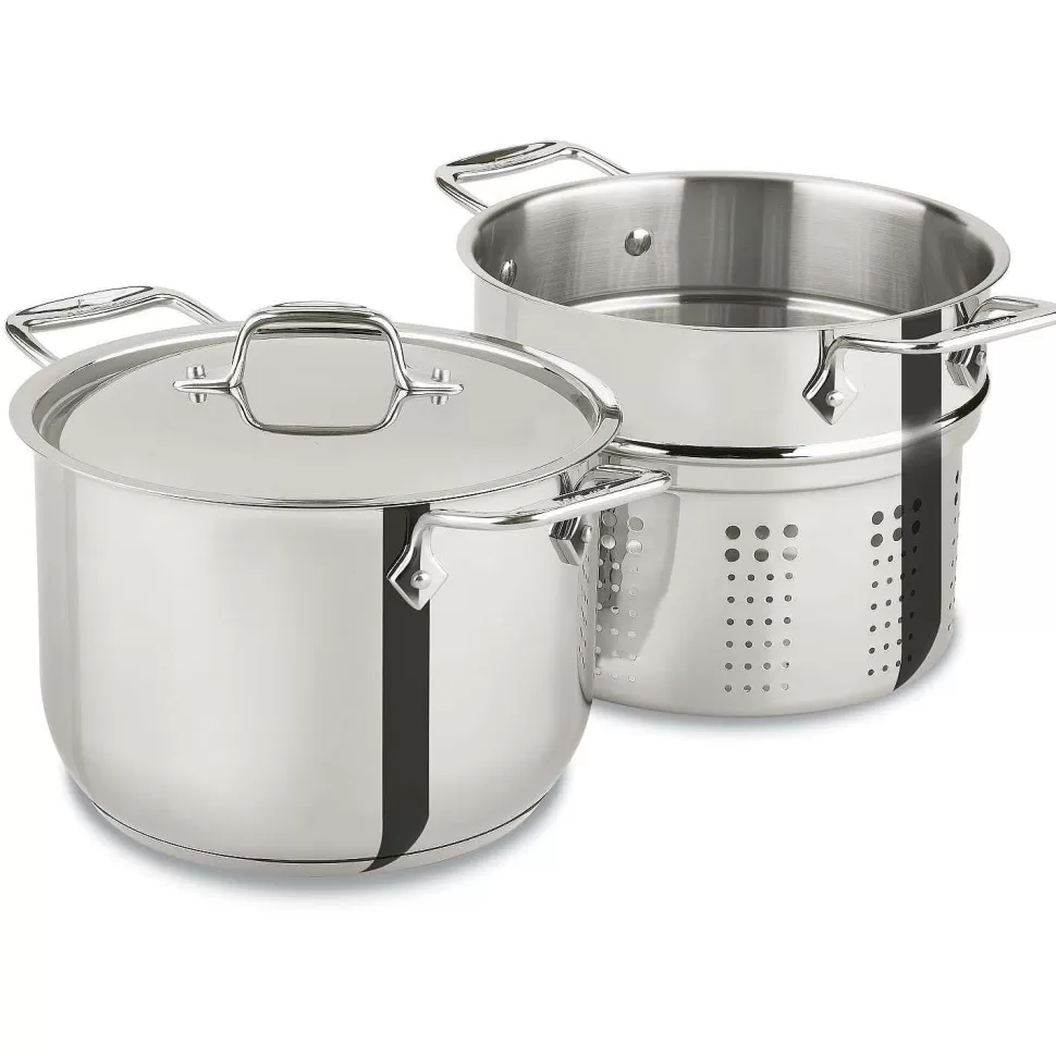 All-Clad Specialty Cookware<Gourmet Accessories, Pasta Pot With Perforated Insert And Lid, 6 Quart