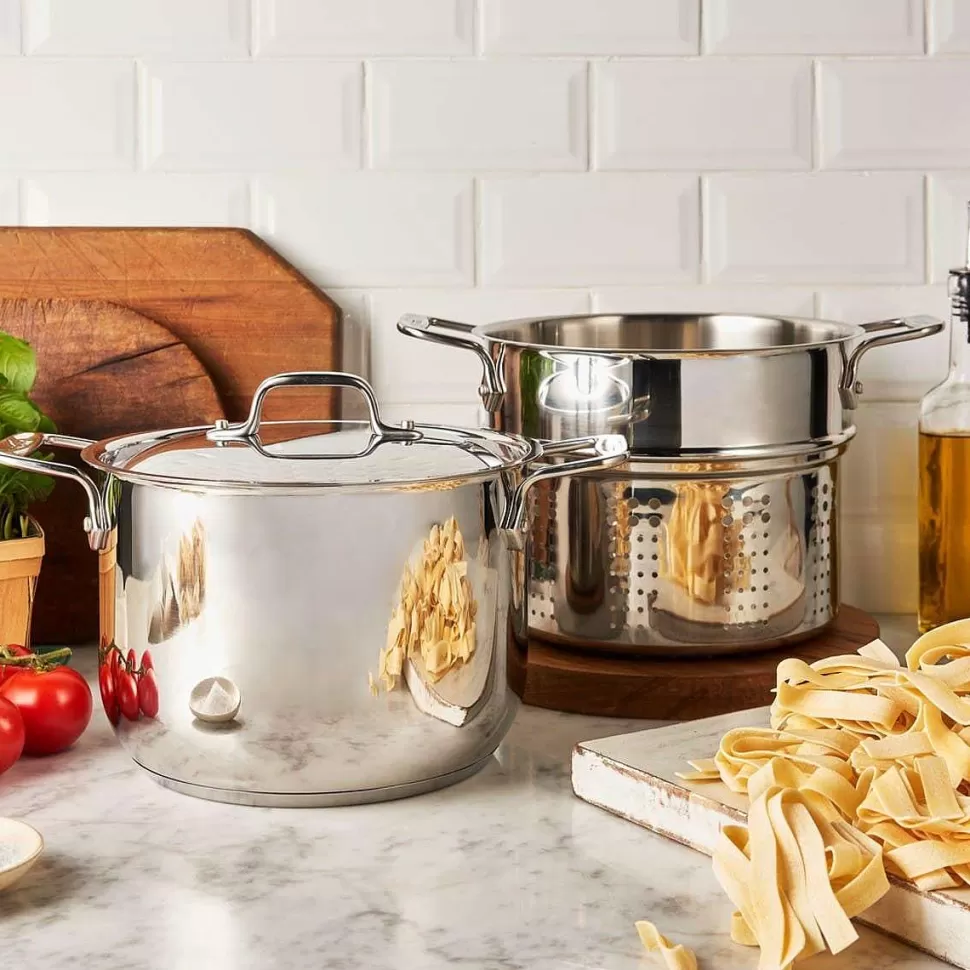 All-Clad Specialty Cookware<Gourmet Accessories, Pasta Pot With Perforated Insert And Lid, 6 Quart