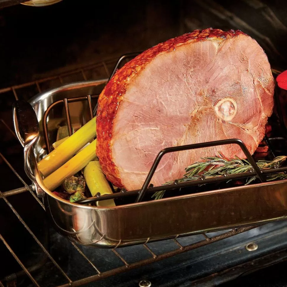 All-Clad Roasters<Gourmet Accessories, Small Stainless Steel Roaster With Rack, 11 X 14 Inch