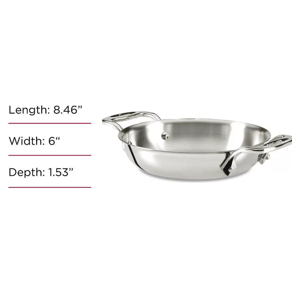 All-Clad Specialty Cookware<Gourmet Accessories, Stainless Steel Mini Gratins 2-Piece Set, 6 Inch