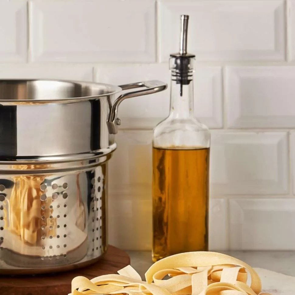 All-Clad Specialty Cookware<Gourmet Accessories, Stainless Steel Multi-Pot With Lid, Perforated Insert And Steamer Insert, 12 Quart