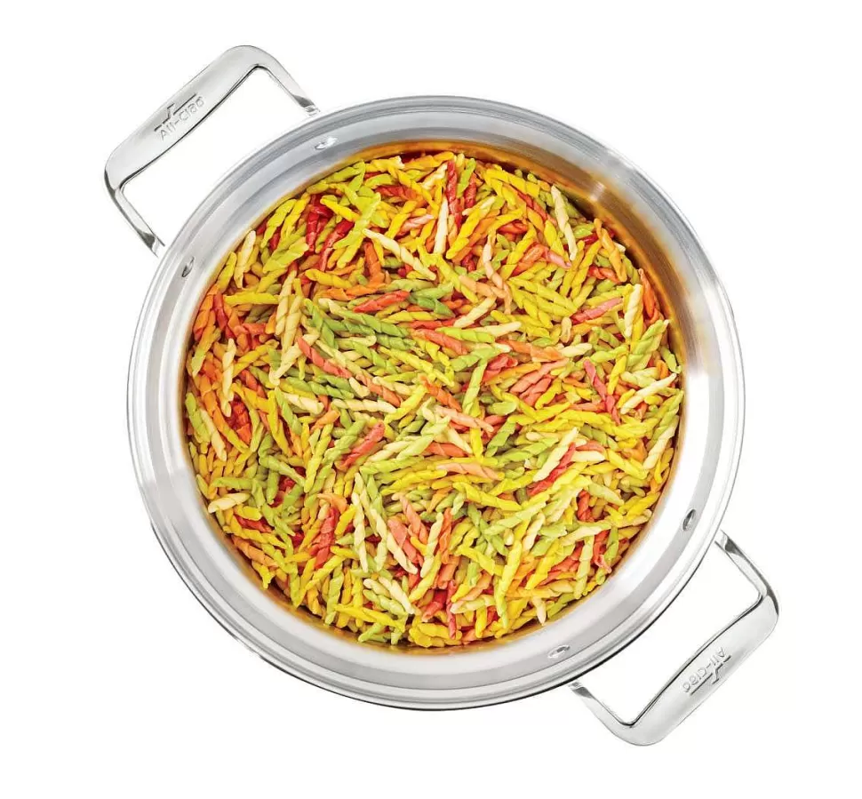 All-Clad Specialty Cookware<Gourmet Accessories, Stainless Steel Multi-Pot With Lid, Perforated Insert And Steaming Insert, 8 Quart