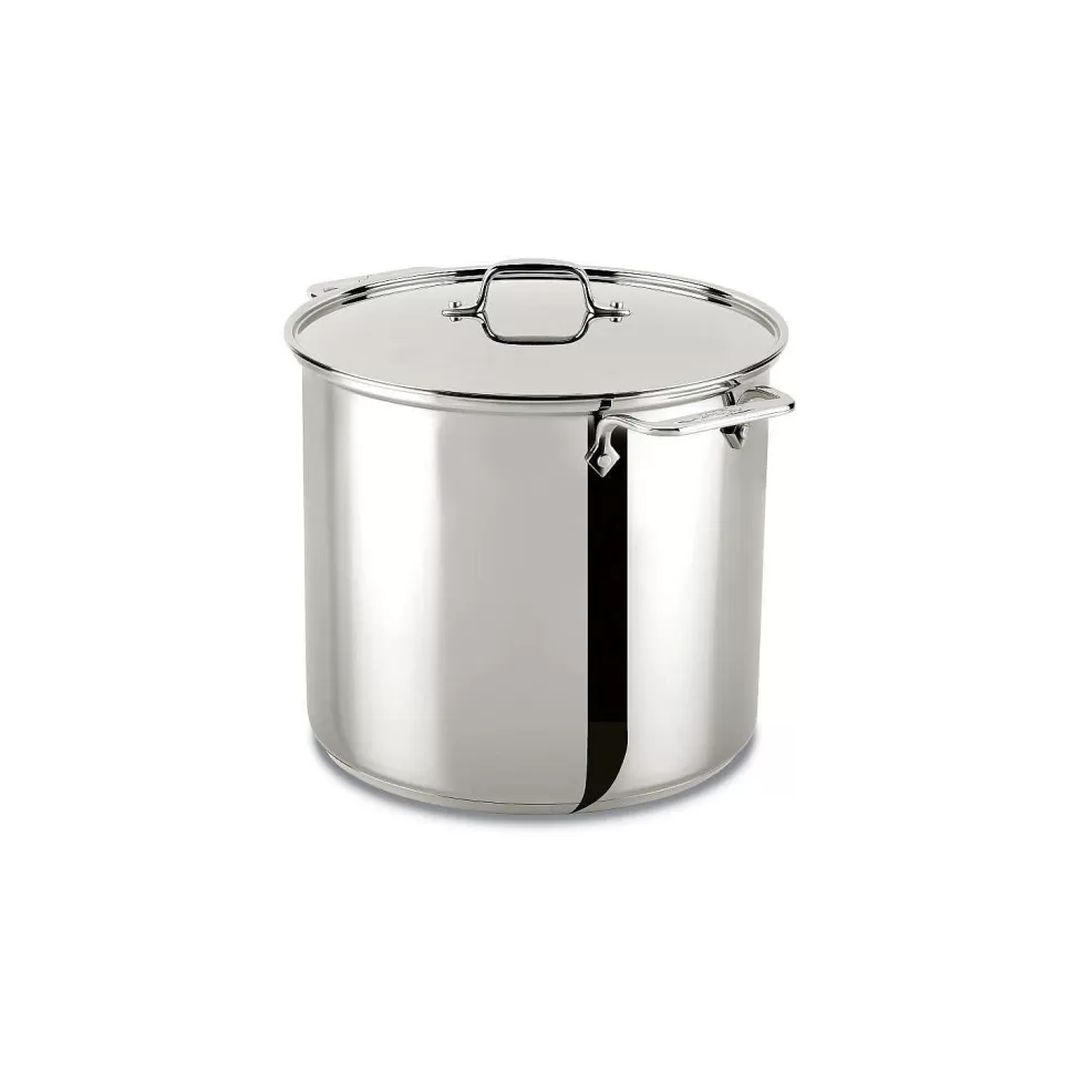 All-Clad Specialty Cookware<Gourmet Accessories, Stainless Steel Stockpot With Lid, 16 Quart