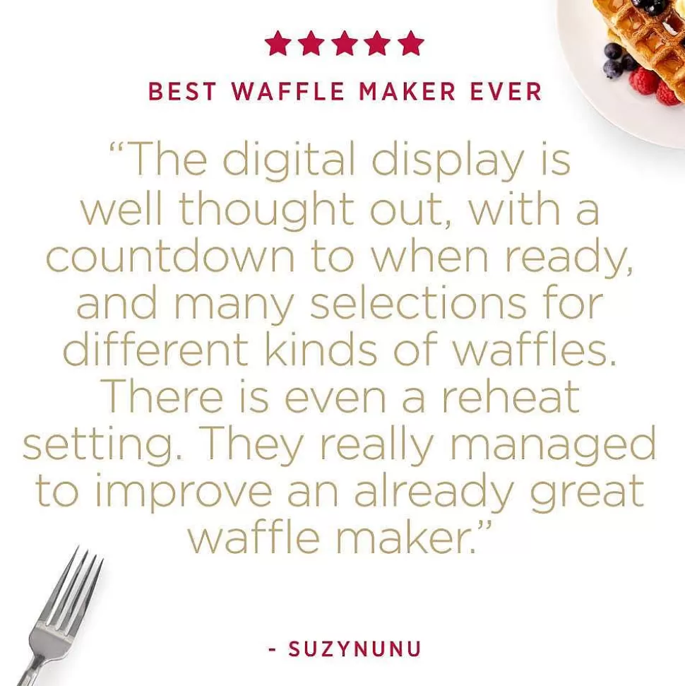 All-Clad Kitchen Electrics<Gourmet Digital Belgian Waffle Maker With Removable Plates, 4 Slice