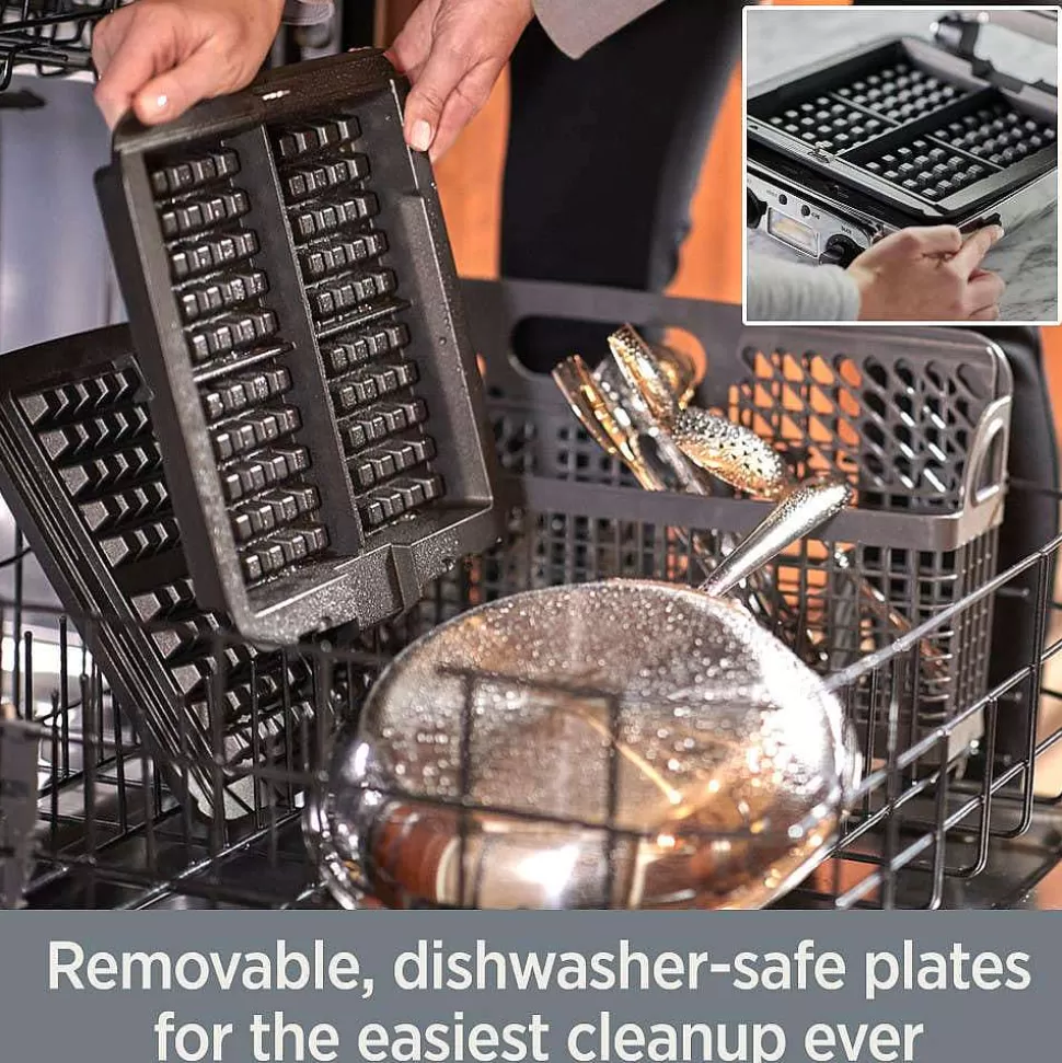 All-Clad Kitchen Electrics<Gourmet Digital Belgian Waffle Maker With Removable Plates, 4 Slice