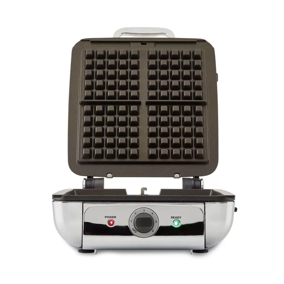 All-Clad Kitchen Electrics<Gourmet Stainless Steel Belgian Waffle Maker With Removable Plates, 4 Slice