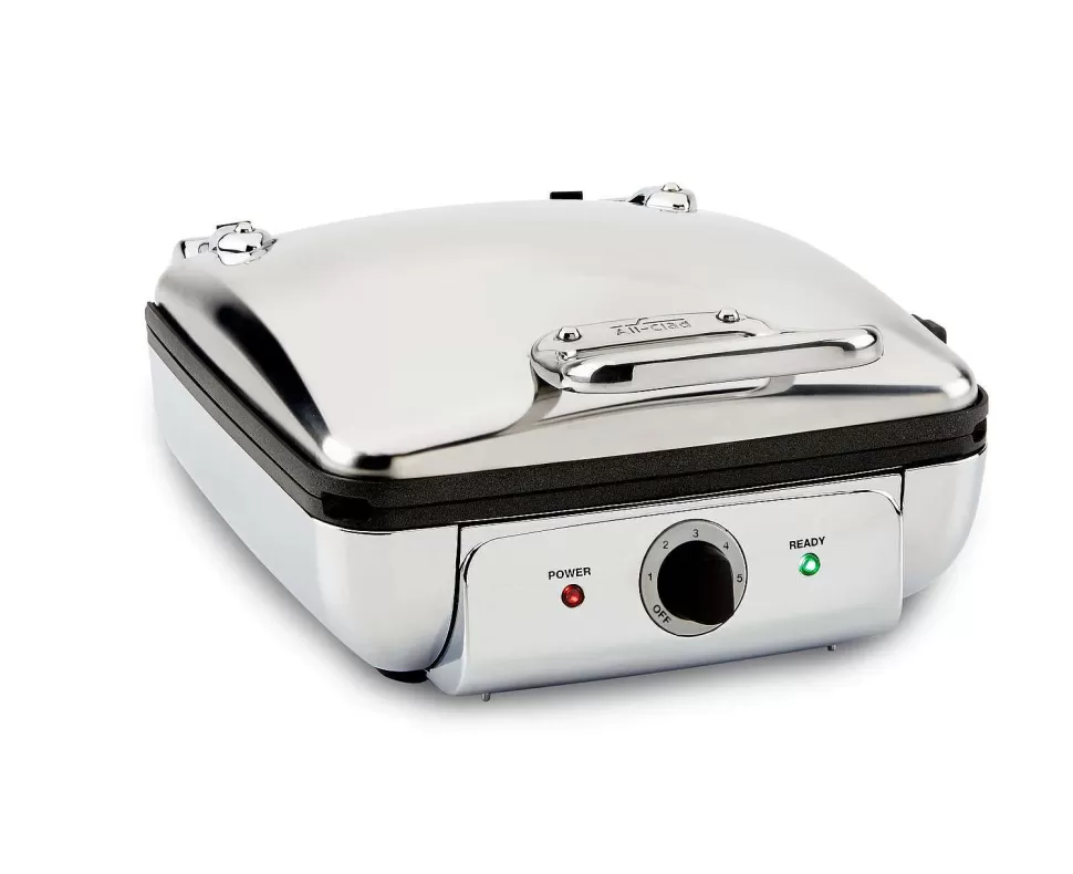 All-Clad Kitchen Electrics<Gourmet Stainless Steel Belgian Waffle Maker With Removable Plates, 4 Slice