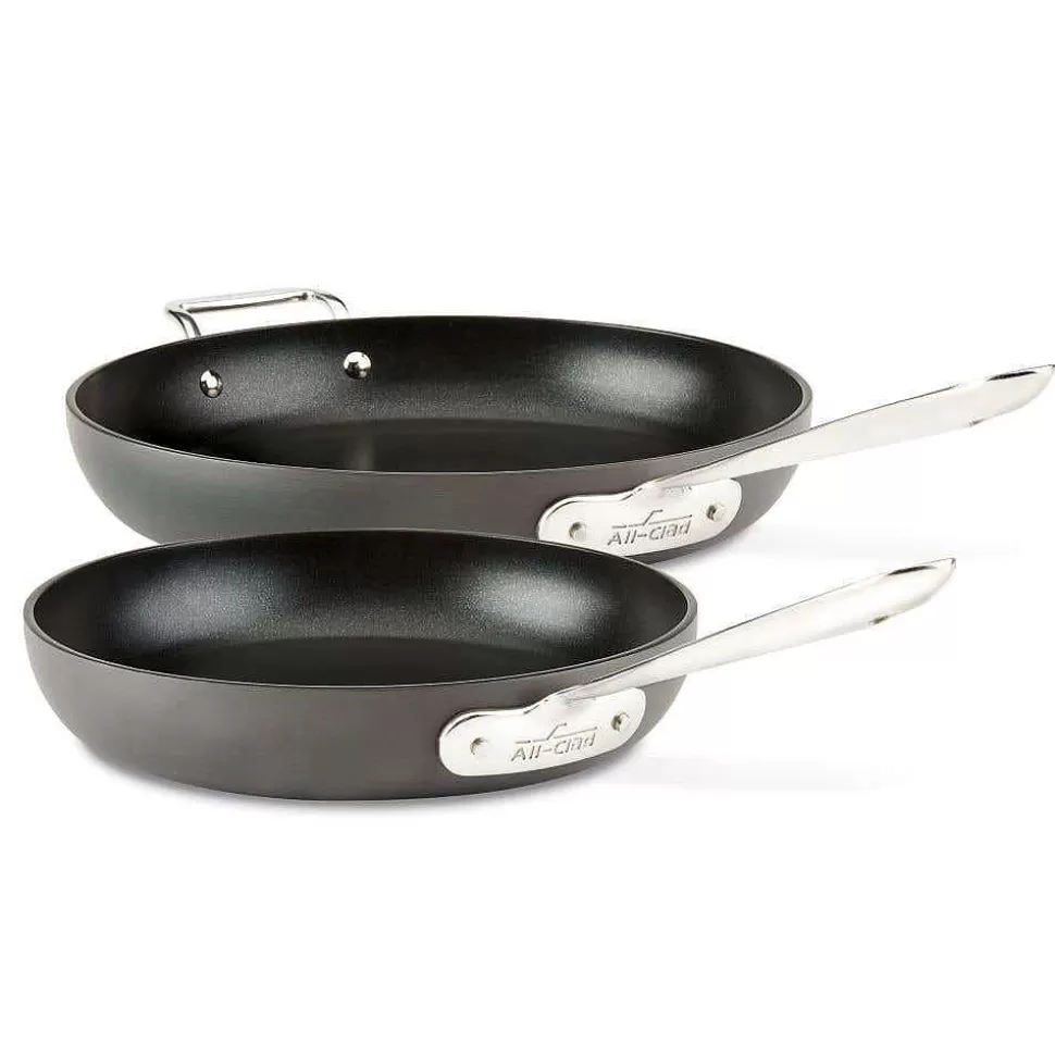 All-Clad Fry Pans & Skillets<Ha1 Hard Anodized Nonstick Cookware, 2 Piece Fry Pan Set, 10 & 12 Inch