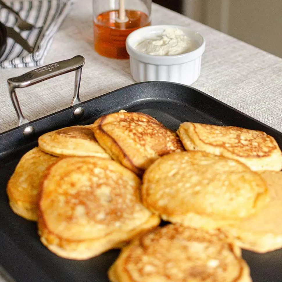 All-Clad Griddle & Grill Pans<Ha1 Hard Anodized Nonstick Cookware, Double-Burner Griddle, 13 X 20 Inch