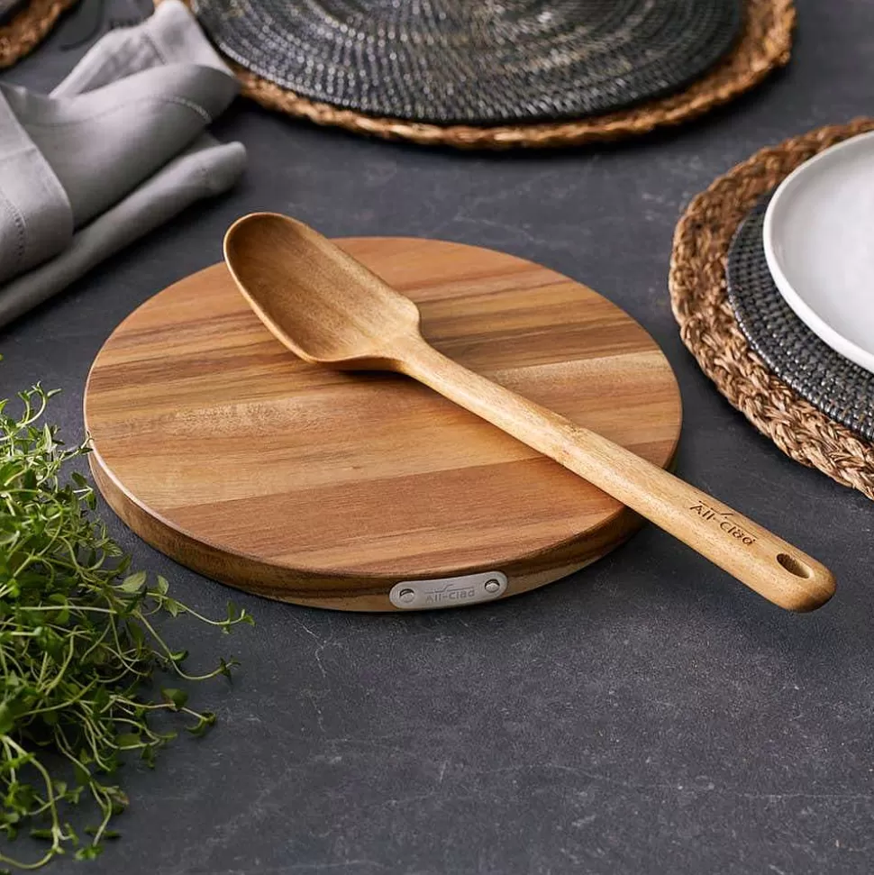 All-Clad Dutch Ovens<Ha1 Hard Anodized Nonstick Cookware, Dutch Oven With Acacia Wood Trivet & Spoon And Glass Lid, 6 Quart