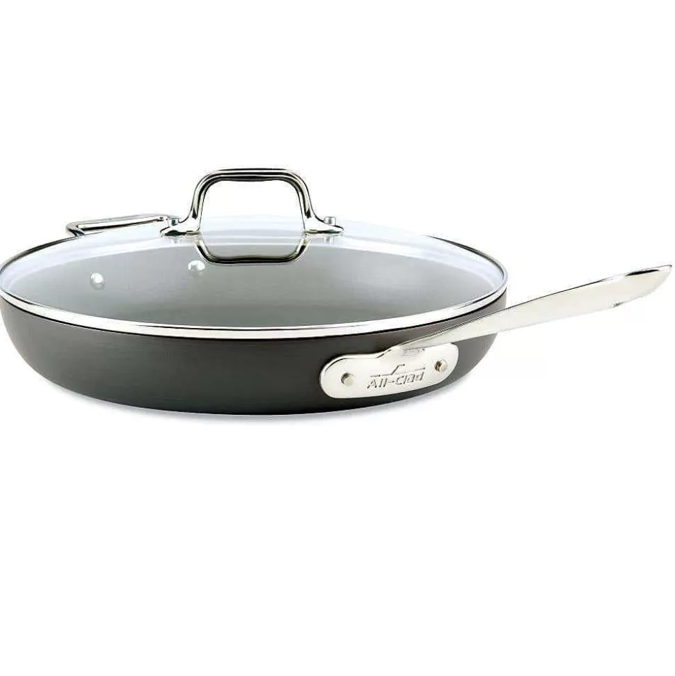 All-Clad Fry Pans & Skillets<Ha1 Hard Anodized Nonstick Cookware, Fry Pan With Lid, 12 Inch